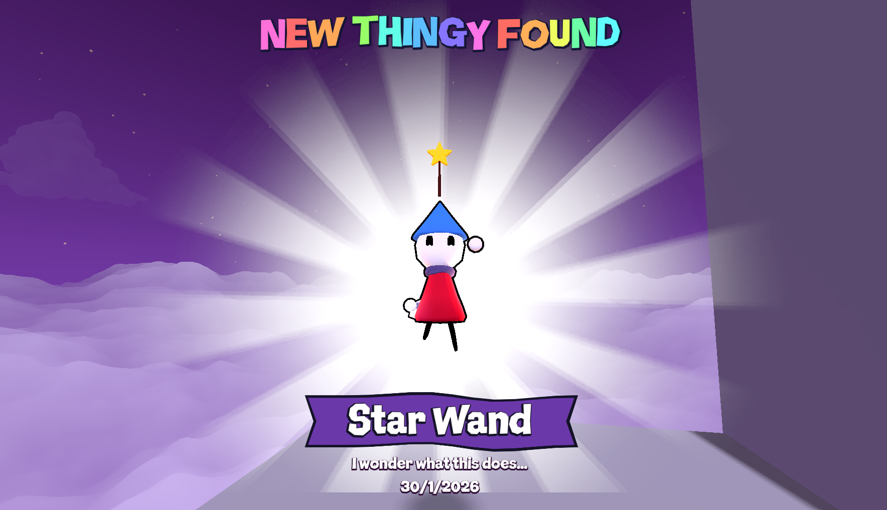Image of picking up the Star Wand