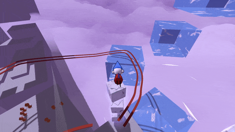 GIF of Marble blocks breaking