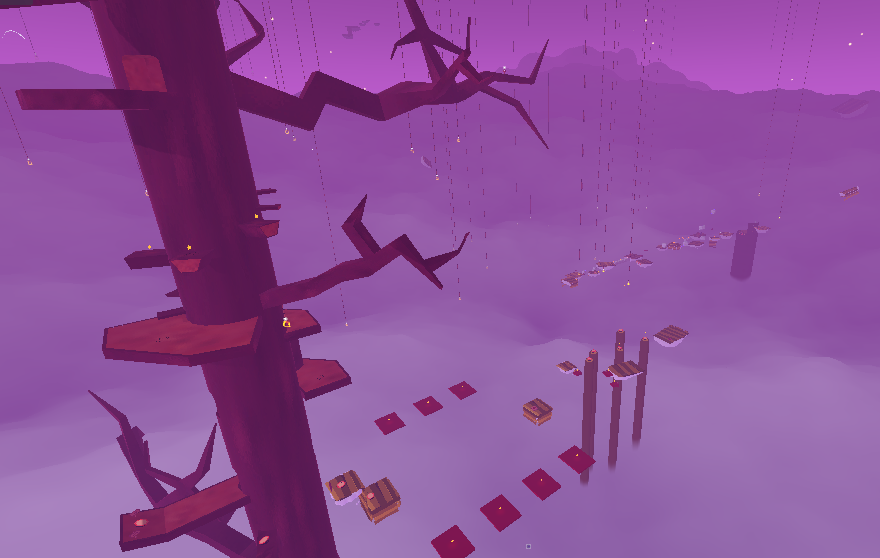 Screenshot 1 of Big Dreams Part 2. A high angle with a big tree overlooking the level.