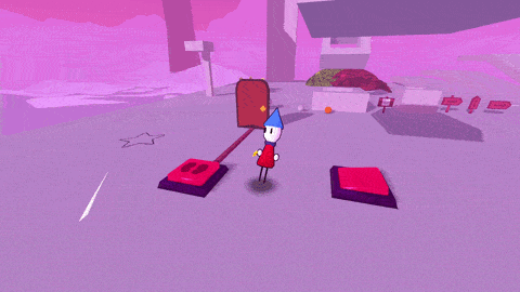 A gif that shows the switch and timer buttons. Stepping on the switch turns the light on or off. Stepping on the timer start a 3 second countdown.
