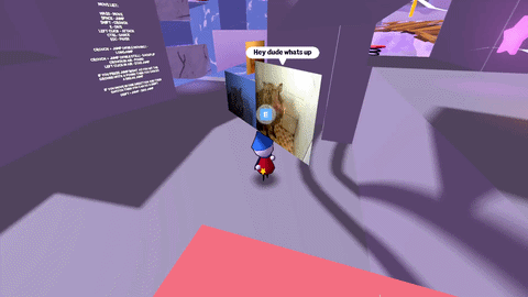 A gif that shows focus points showcased with my HOG npcs. The yellow hog has the most priority so even though you're close to the normal hog, the player is looking at the yellow hog.
