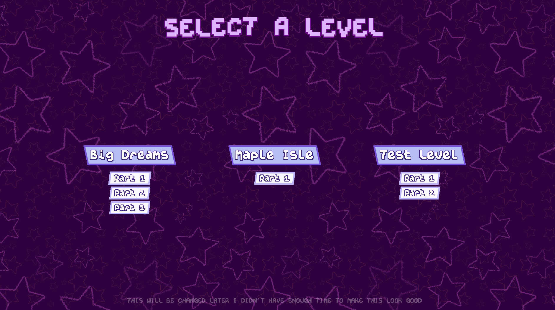 Level Select screen