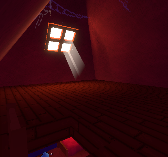 Screenshot from Flutes House which includes the attic